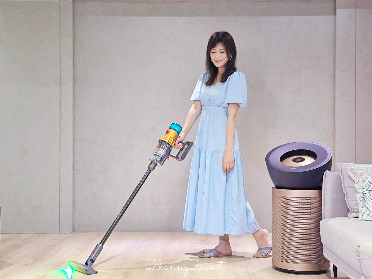 居家清潔家電推薦 Dyson V12s Detect Slim Submarine™ 乾濕全能洗地吸塵器快速清潔地板，Dyson 強效極靜甲醛偵測空氣清淨機給我乾淨好空氣 @兔兒毛毛姊妹花