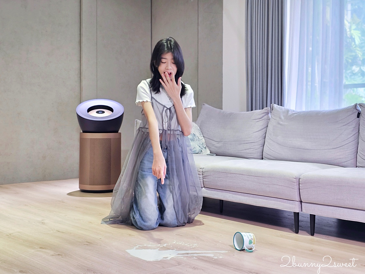 居家清潔家電推薦 Dyson V12s Detect Slim Submarine™ 乾濕全能洗地吸塵器快速清潔地板，Dyson 強效極靜甲醛偵測空氣清淨機給我乾淨好空氣 @兔兒毛毛姊妹花