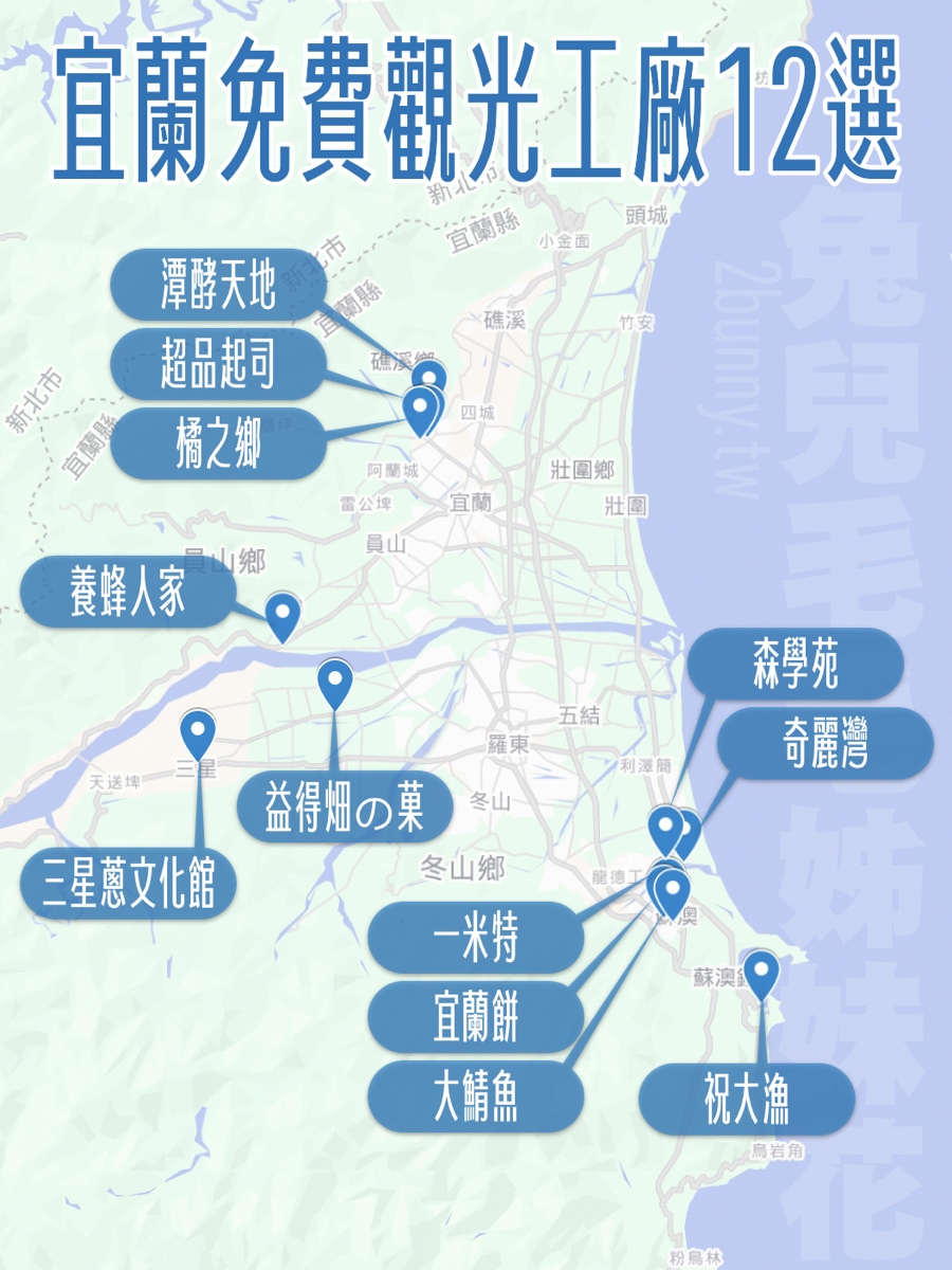 「宜蘭免門票觀光工廠」12個免費躲雨躲太陽室內景點，互動遊戲、DIY適合親子同遊 @兔兒毛毛姊妹花