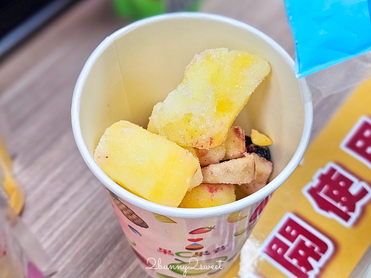 不用去日本，台灣就喝得到現打水果果昔「萊爾富果C果昔」這些門市喝得到 @兔兒毛毛姊妹花