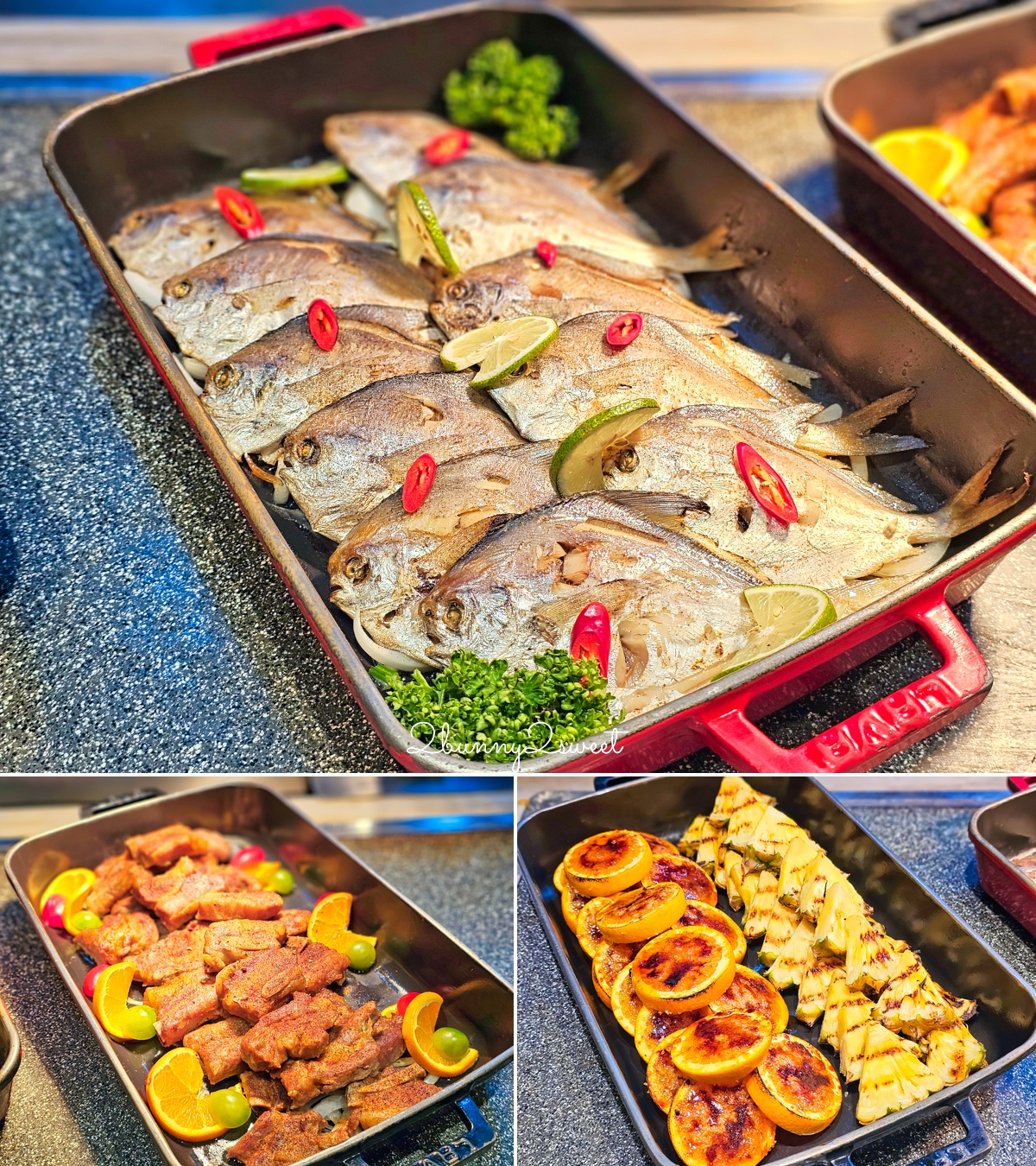 台北吃到飽「台北國泰萬怡酒店MJ Kitchen自助餐廳」免千元 buffet 無限吃生食級天使紅蝦、雪蟹 @兔兒毛毛姊妹花