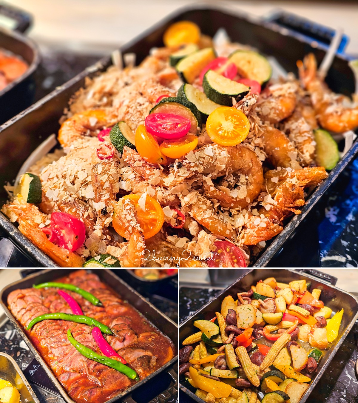 台北吃到飽「台北國泰萬怡酒店MJ Kitchen自助餐廳」免千元 buffet 無限吃生食級天使紅蝦、雪蟹 @兔兒毛毛姊妹花