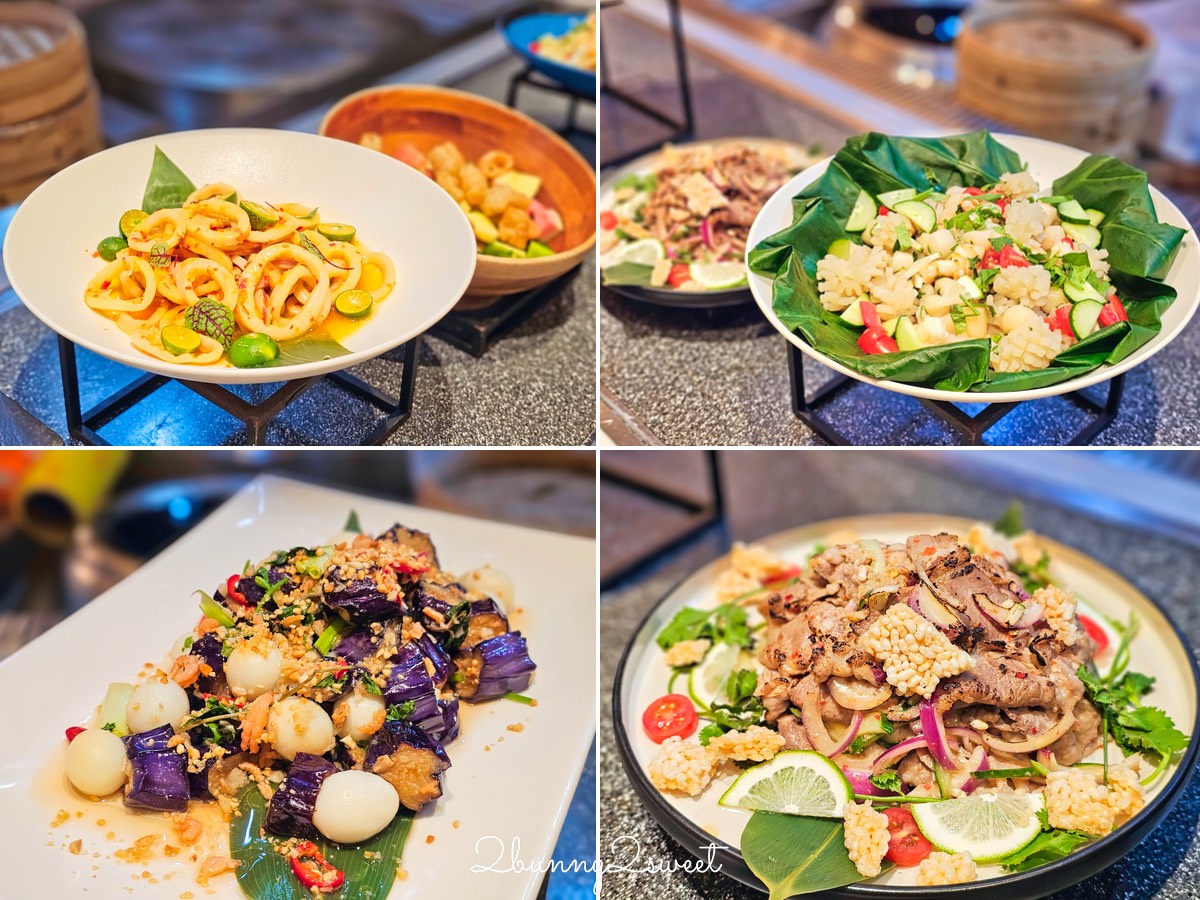 台北吃到飽「台北國泰萬怡酒店MJ Kitchen自助餐廳」免千元 buffet 無限吃生食級天使紅蝦、雪蟹 @兔兒毛毛姊妹花