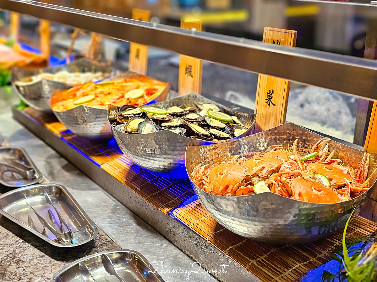 【礁溪長榮鳳凰酒店自助餐】桂冠自助餐廳現流海鮮、松葉蟹腳～超澎湃宜蘭吃到飽buffet @兔兒毛毛姊妹花