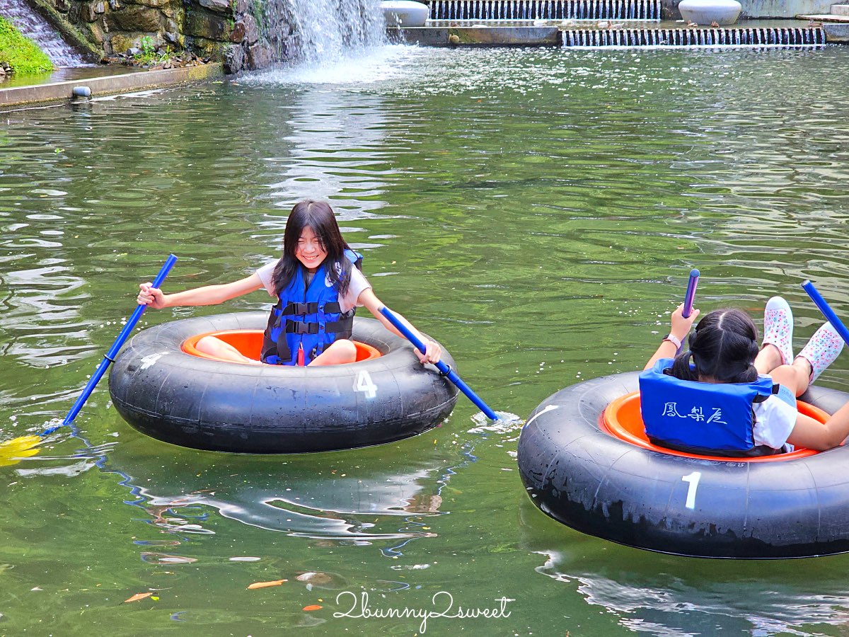 宜蘭景點【鳳梨屋水上莊園】水上鞦韆、湖畔咖啡、鳳梨泳池，也有豪華露營、度假小屋 @兔兒毛毛姊妹花