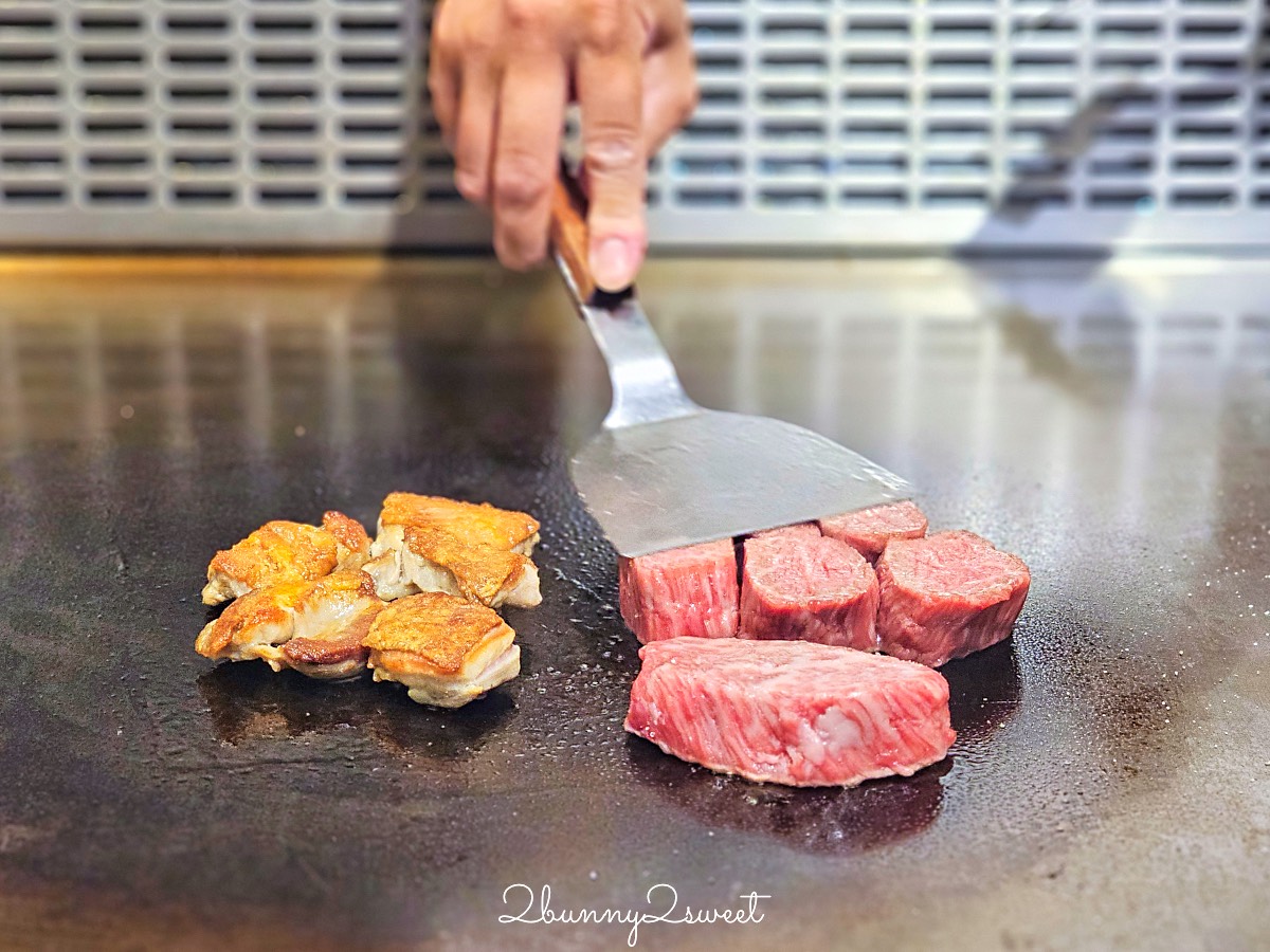 信義區慶生首選【明水然樂信義松菸店】1600就能吃到龍蝦和牛的超高CP值頂級無菜單鐵板燒 @兔兒毛毛姊妹花