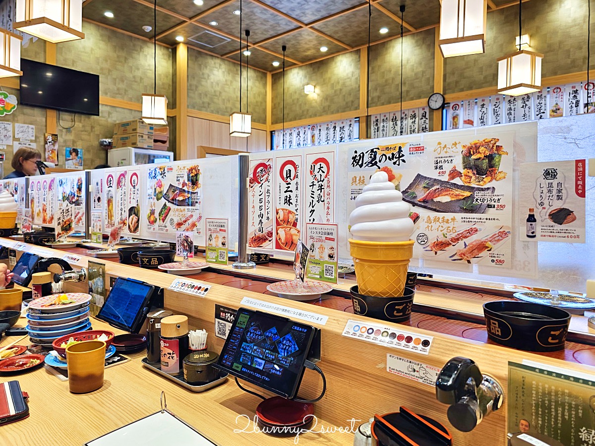 鳥取美食【漁港回転寿司 鮨かば 境港波止場店】境港必吃漁船直營迴轉壽司 新鮮平價超推薦 @兔兒毛毛姊妹花
