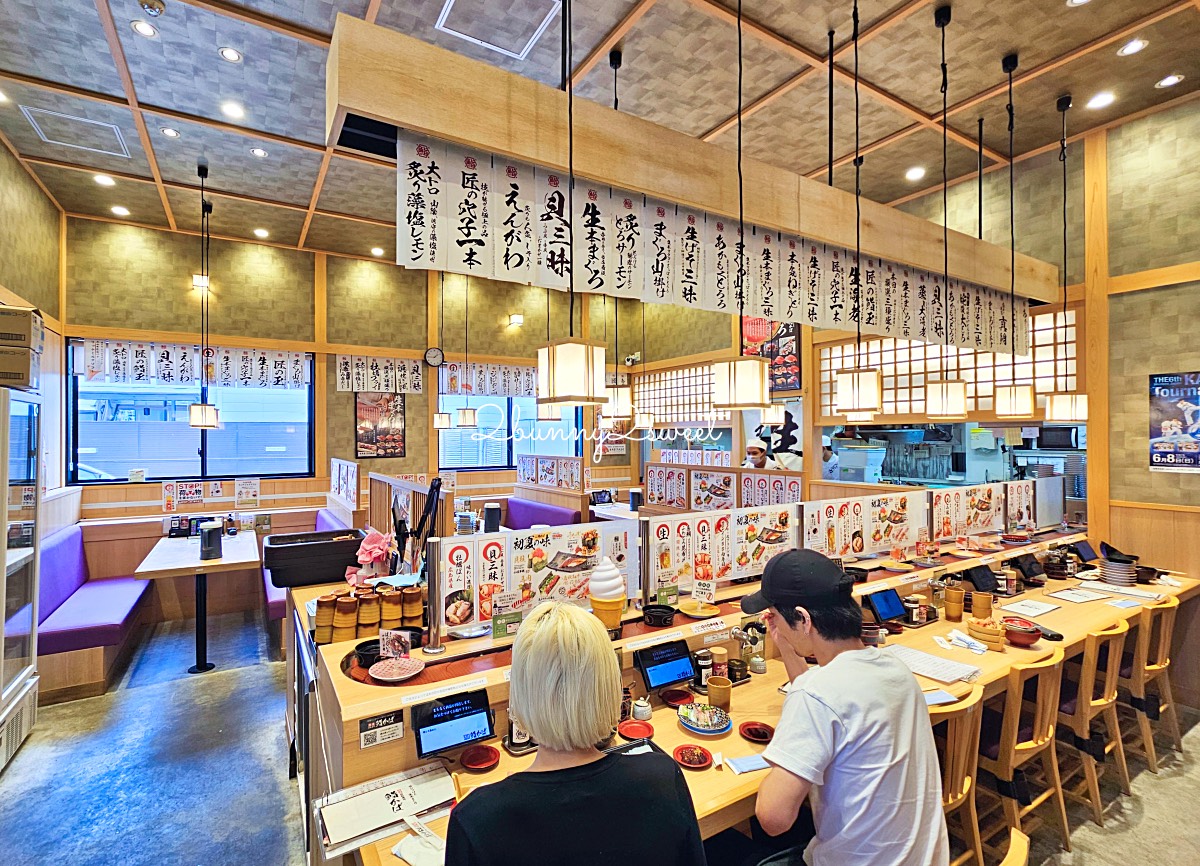 鳥取美食【漁港回転寿司 鮨かば 境港波止場店】境港必吃漁船直營迴轉壽司 新鮮平價超推薦 @兔兒毛毛姊妹花