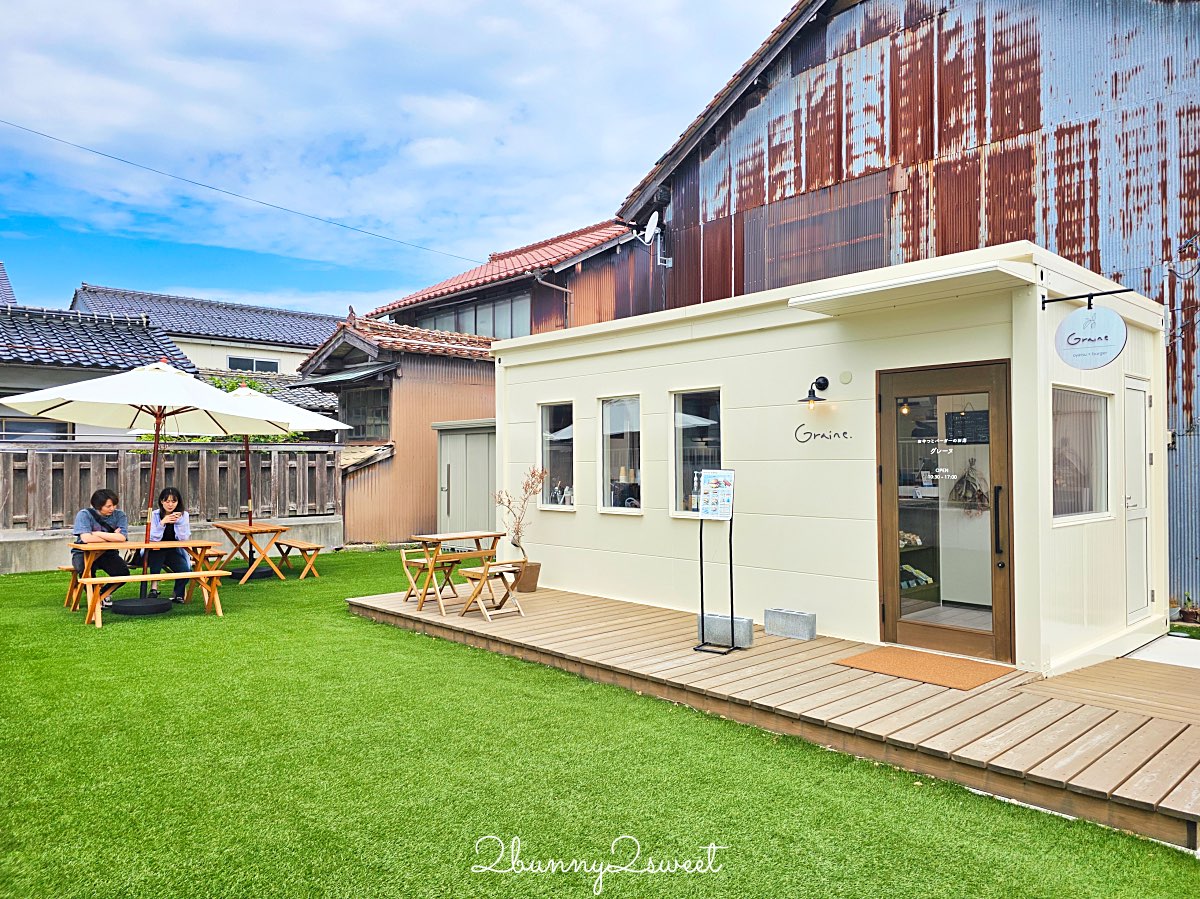 鳥取美食【おやつとバーガーのお店 Graine】柯南小鎮北榮町新開幕鳥取和牛漢堡網美餐廳 @兔兒毛毛姊妹花