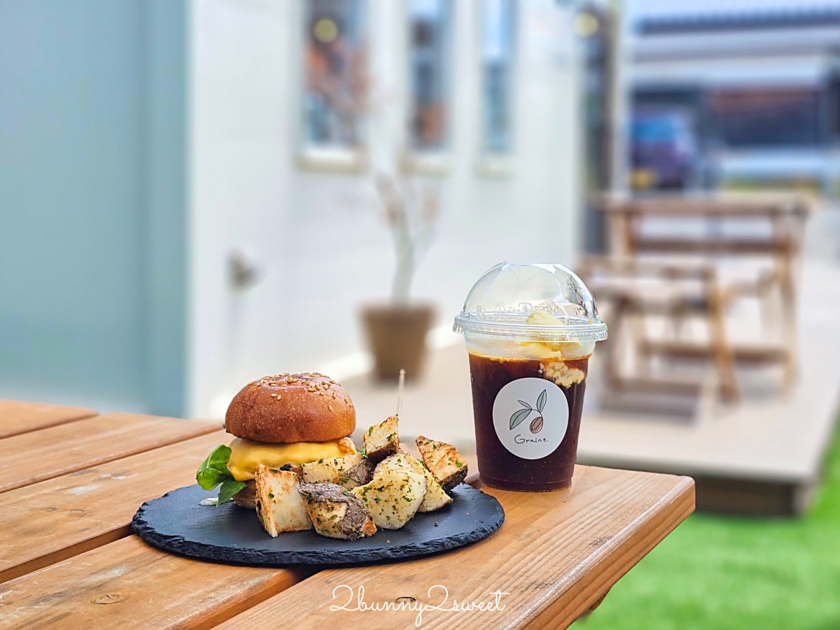 鳥取美食【おやつとバーガーのお店 Graine】柯南小鎮北榮町新開幕鳥取和牛漢堡網美餐廳 @兔兒毛毛姊妹花