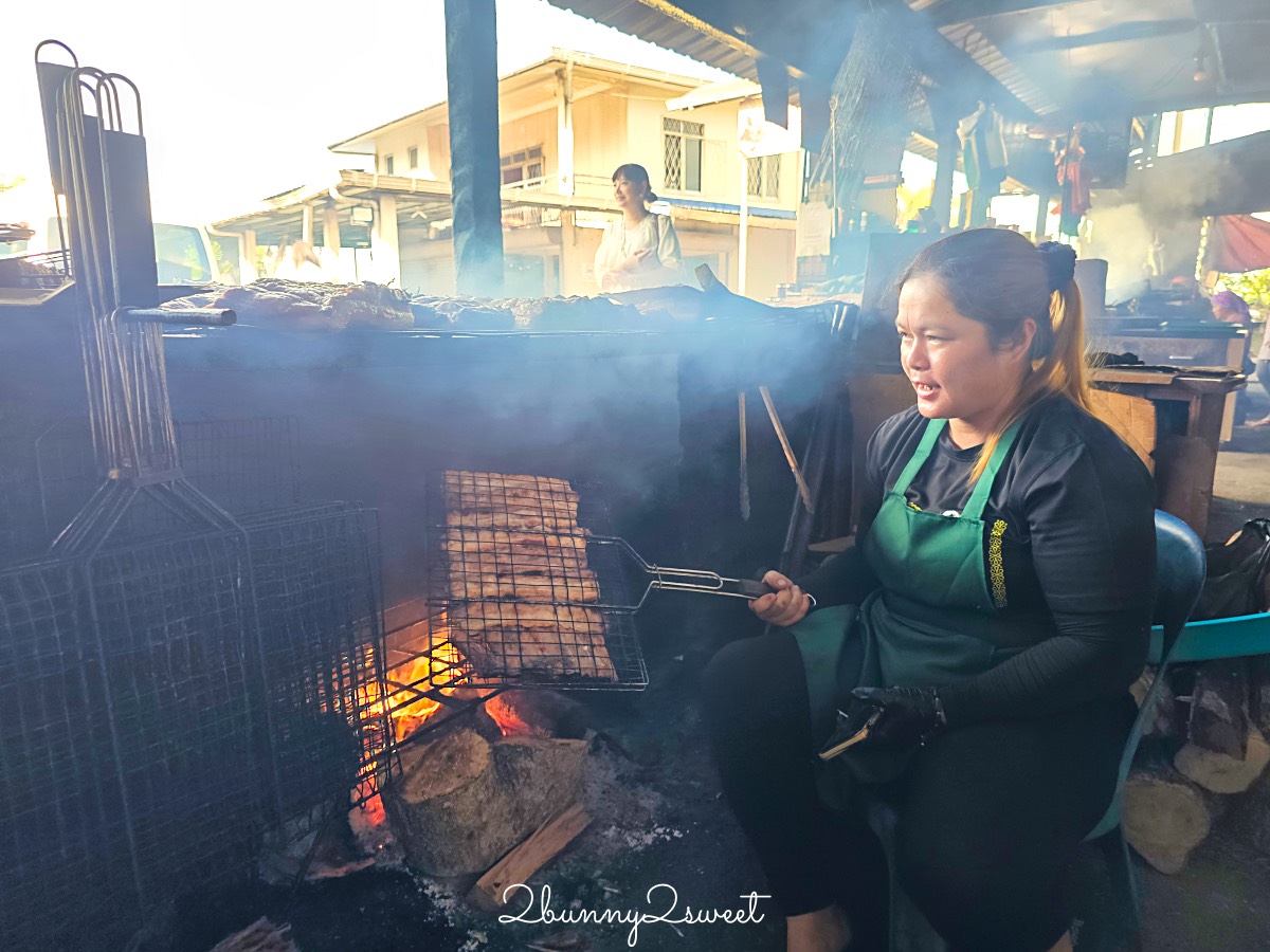 沙巴美食【煙燻山豬肉】Sinalau Bakas Himbaan Bongol 神山一日遊昆達山必吃在地美食 @兔兒毛毛姊妹花