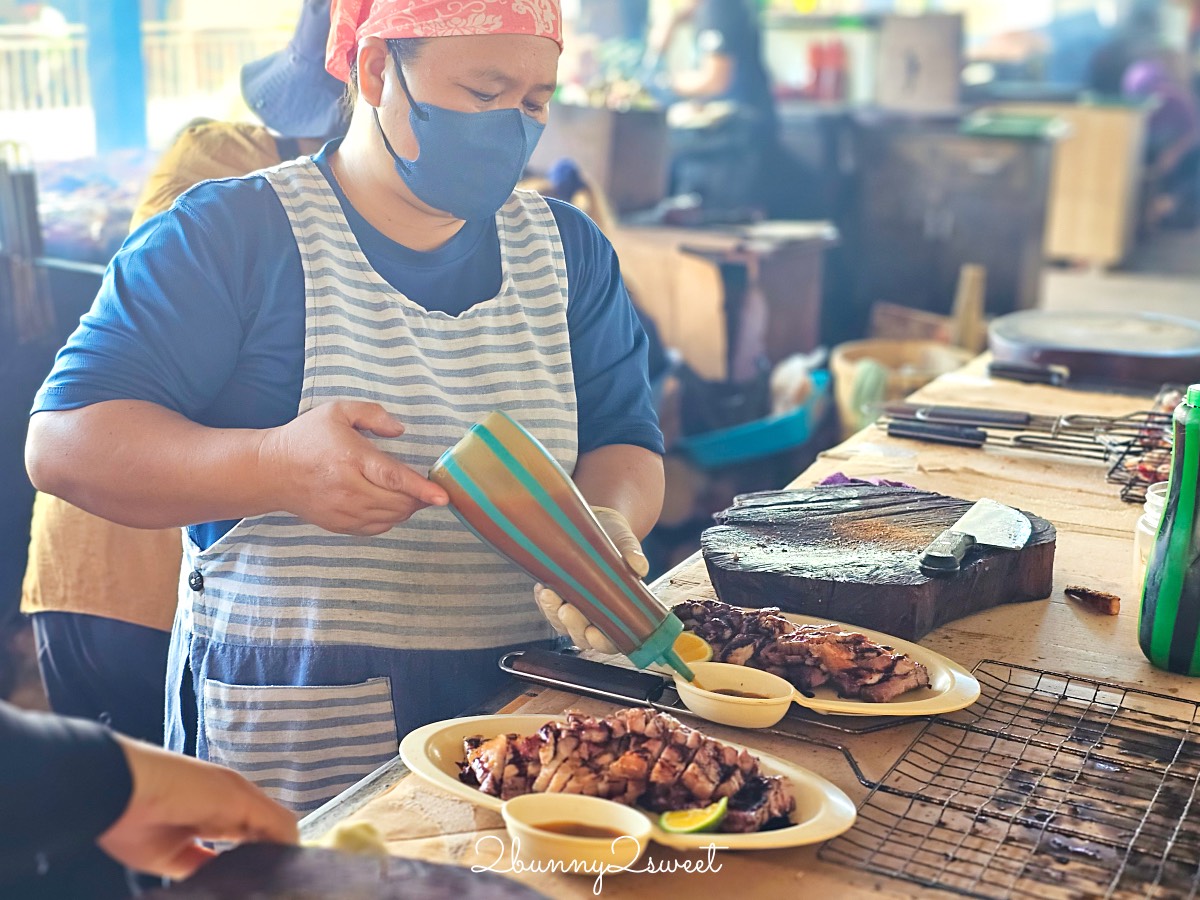 沙巴美食【煙燻山豬肉】Sinalau Bakas Himbaan Bongol 神山一日遊昆達山必吃在地美食 @兔兒毛毛姊妹花