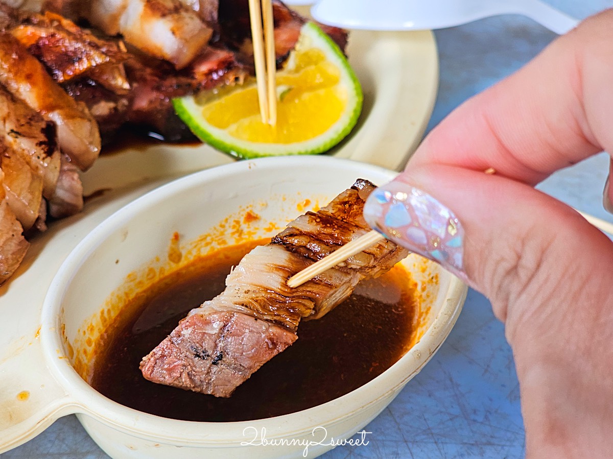 沙巴美食【煙燻山豬肉】Sinalau Bakas Himbaan Bongol 神山一日遊昆達山必吃在地美食 @兔兒毛毛姊妹花