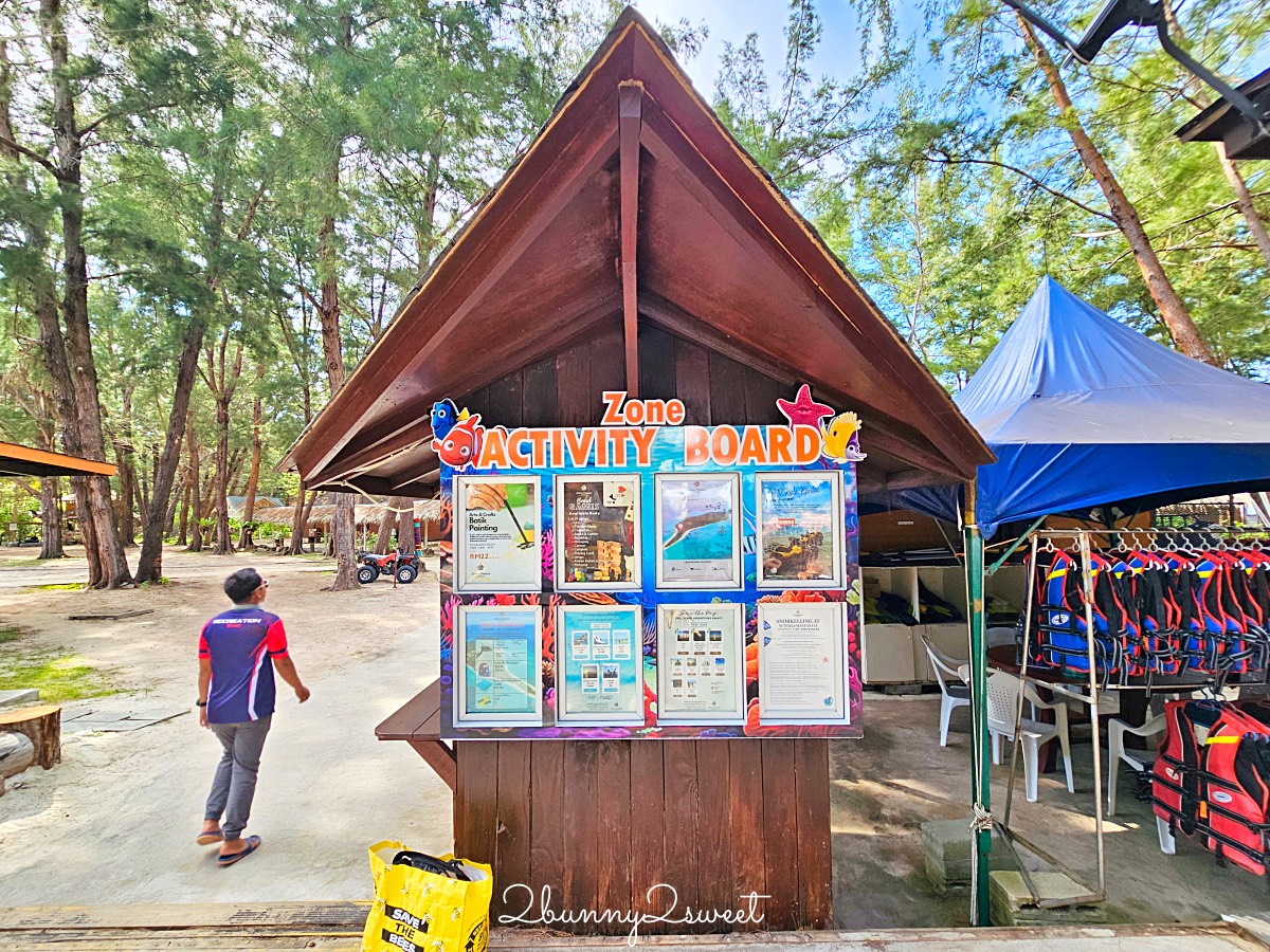 沙巴美人魚島跳島住宿【絲綢美人魚飯店 Sutera at Mantanani】海景小木屋/水上活動/一泊三食開箱 @兔兒毛毛姊妹花