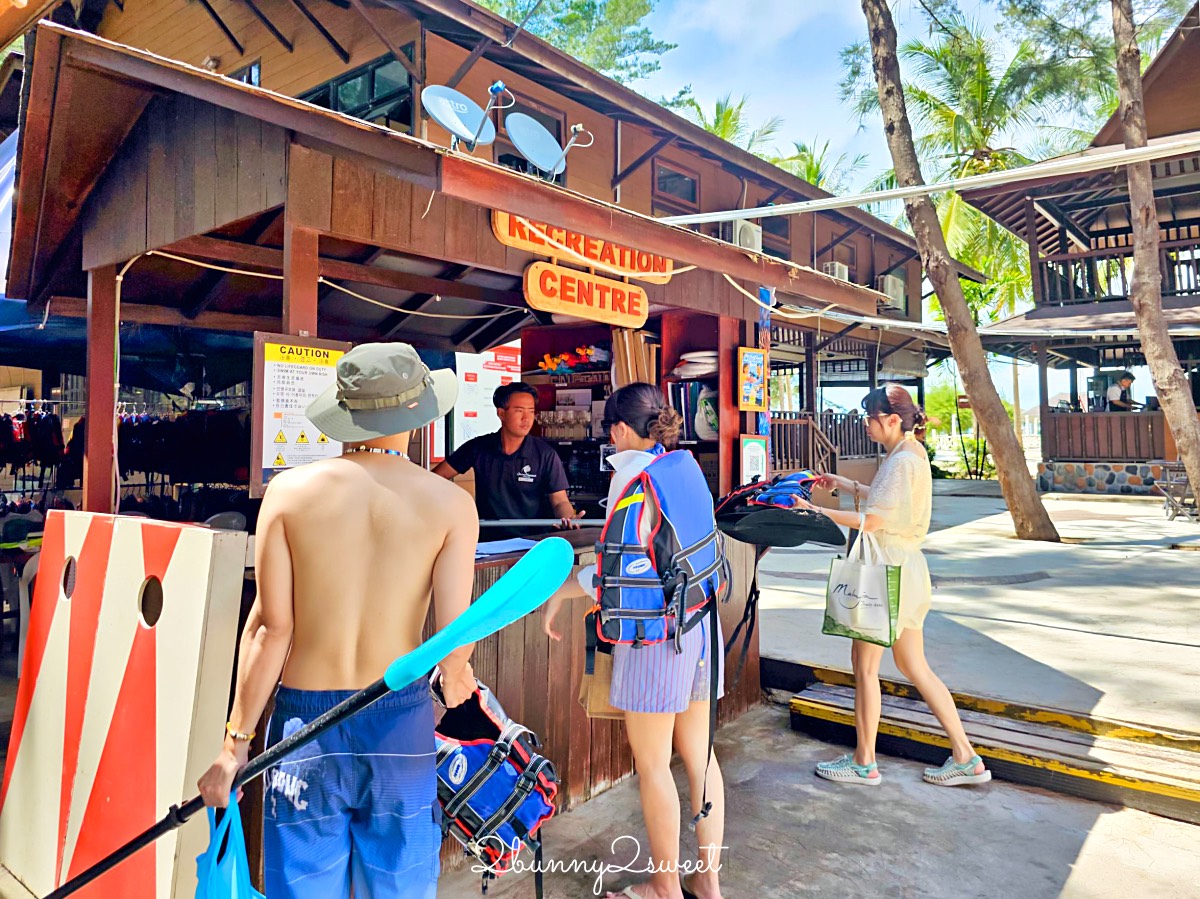 沙巴美人魚島跳島住宿【絲綢美人魚飯店 Sutera at Mantanani】海景小木屋/水上活動/一泊三食開箱 @兔兒毛毛姊妹花