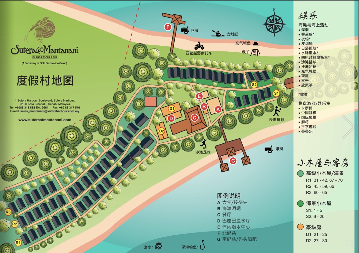 沙巴美人魚島跳島住宿【絲綢美人魚飯店 Sutera at Mantanani】海景小木屋/水上活動/一泊三食開箱 @兔兒毛毛姊妹花