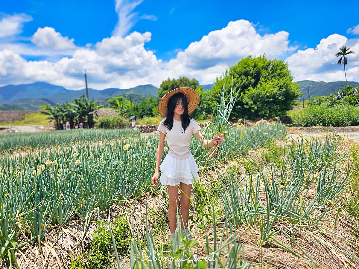 宜蘭農場【初咪體驗農場】最好玩三星青蔥農場下田採蔥、抓泥鰍、蔥麵包/蔥油餅DIY @兔兒毛毛姊妹花