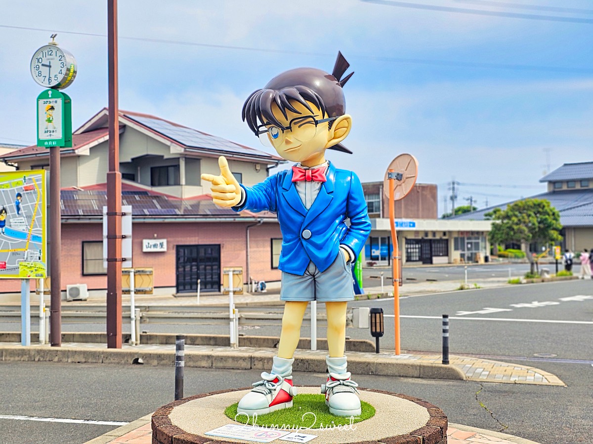 鳥取由良【柯南小鎮】一日遊地圖攻略～必拍角色/必吃美食/青山剛昌故鄉館不繞路這樣玩 @兔兒毛毛姊妹花