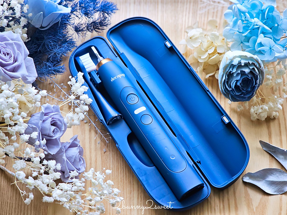 正在牙齒矯正+牙周敏感也能安心使用的音波牙刷【decopop 靚白Pro DP-602】實測心得 @兔兒毛毛姊妹花