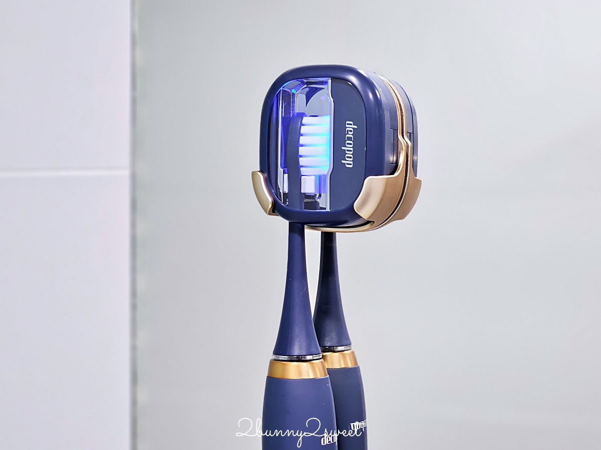 正在牙齒矯正+牙周敏感也能安心使用的音波牙刷【decopop 靚白Pro DP-602】實測心得 @兔兒毛毛姊妹花