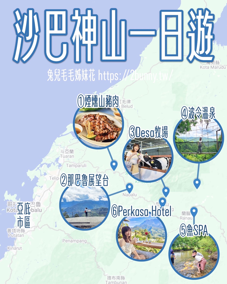 馬來西亞【沙巴神山一日遊】必訪景點、必吃美食地圖攻略，一睹東南亞最高峰京那巴魯山 @兔兒毛毛姊妹花