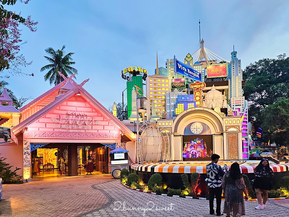 普吉島景點推薦｜Phuket FantaSea 普吉幻多奇：看秀吃Buffet、拍泰服、抱老虎的夜間樂園 @兔兒毛毛姊妹花