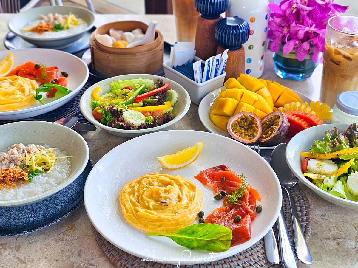 普吉島海景飯店｜Twinpalms MontAzure Phuket 普吉雙棕櫚樹籃山酒店：Azure Suite、泳池、早餐開箱 @兔兒毛毛姊妹花
