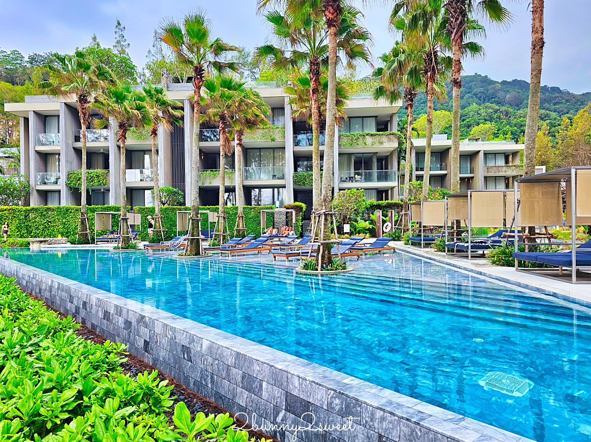 普吉島海景飯店｜Twinpalms MontAzure Phuket 普吉雙棕櫚樹籃山酒店：Azure Suite、泳池、早餐開箱 @兔兒毛毛姊妹花