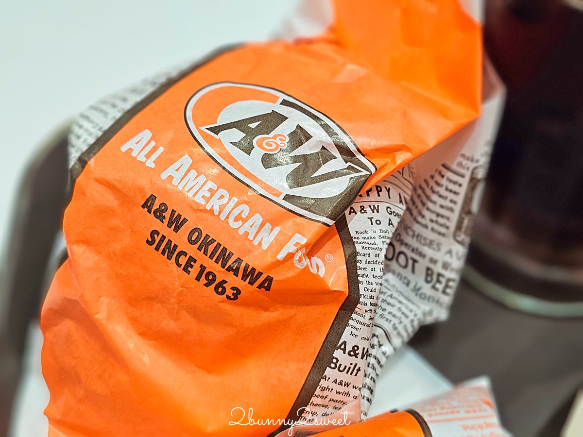 沖繩必吃【A&W】沖繩限定速食品牌，人氣NO.1漢堡、螺旋薯條、沙士必點攻略 @兔兒毛毛姊妹花
