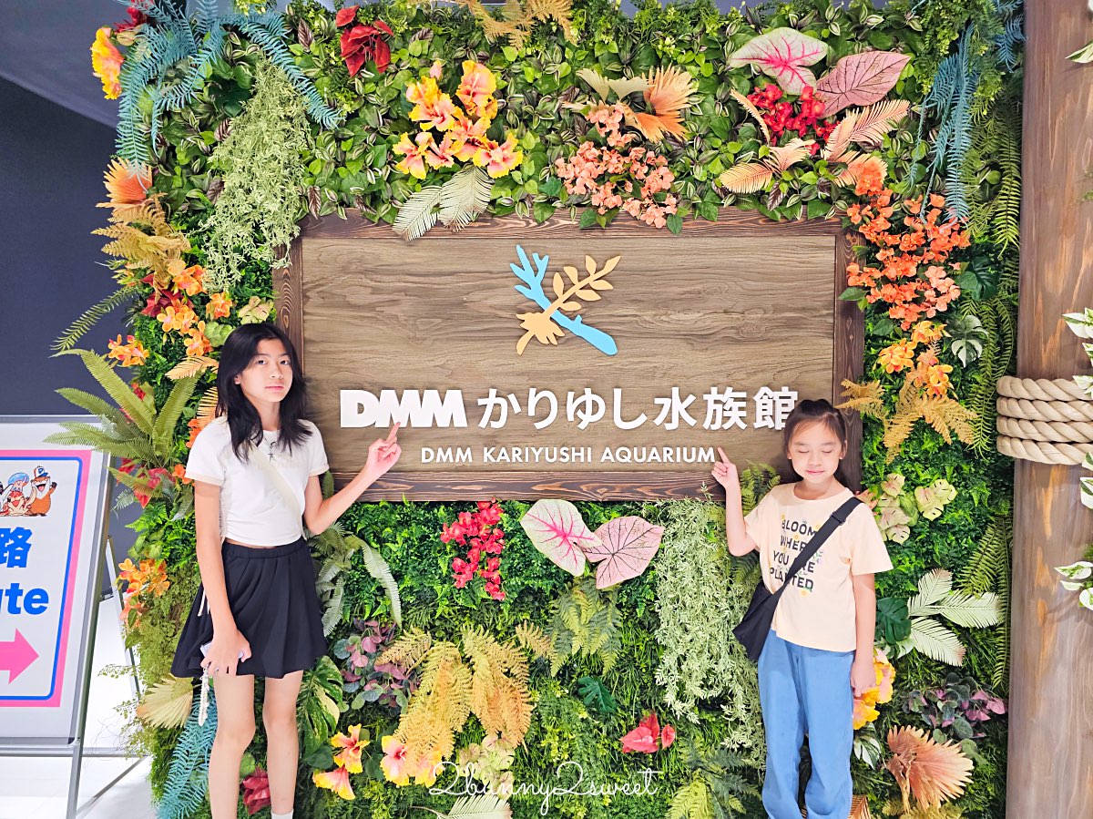【DMM Kariyushi水族館】2025沖繩親子景點全面升級・懶懶樂園、動物互動區與購物行程攻略 @兔兒毛毛姊妹花