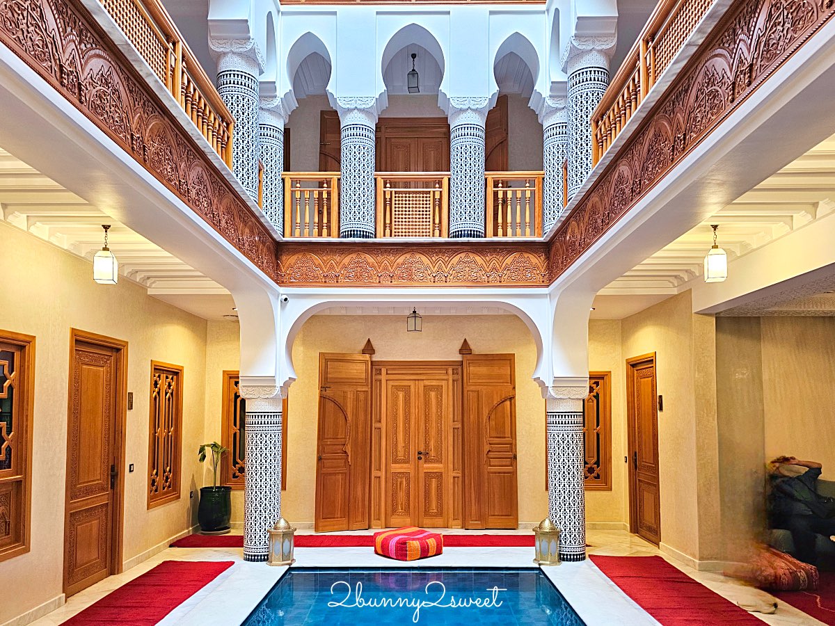 摩洛哥住宿【Riad Atlas Palace & Spa】馬拉喀什老城中心的摩洛哥庭院式旅宿奢華體驗 @兔兒毛毛姊妹花