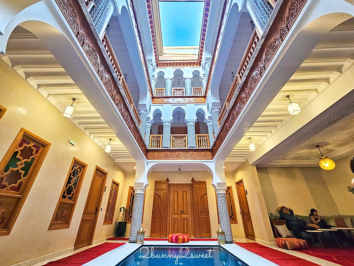摩洛哥住宿【Riad Atlas Palace & Spa】馬拉喀什老城中心的摩洛哥庭院式旅宿奢華體驗 @兔兒毛毛姊妹花