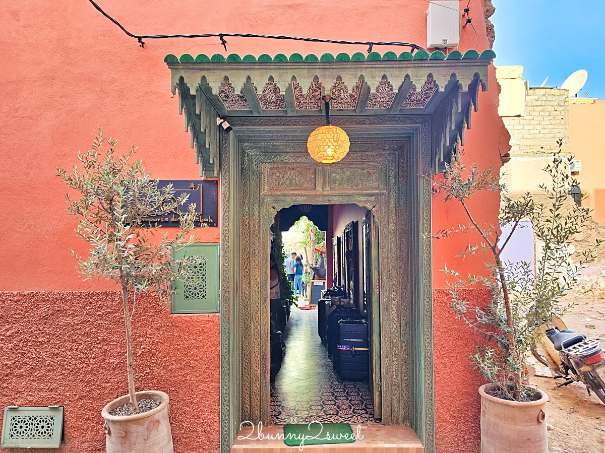 摩洛哥住宿【Riad Les Remparts de La Kasbah】馬拉喀什老城區絕美花園傳統庭院旅館 @兔兒毛毛姊妹花