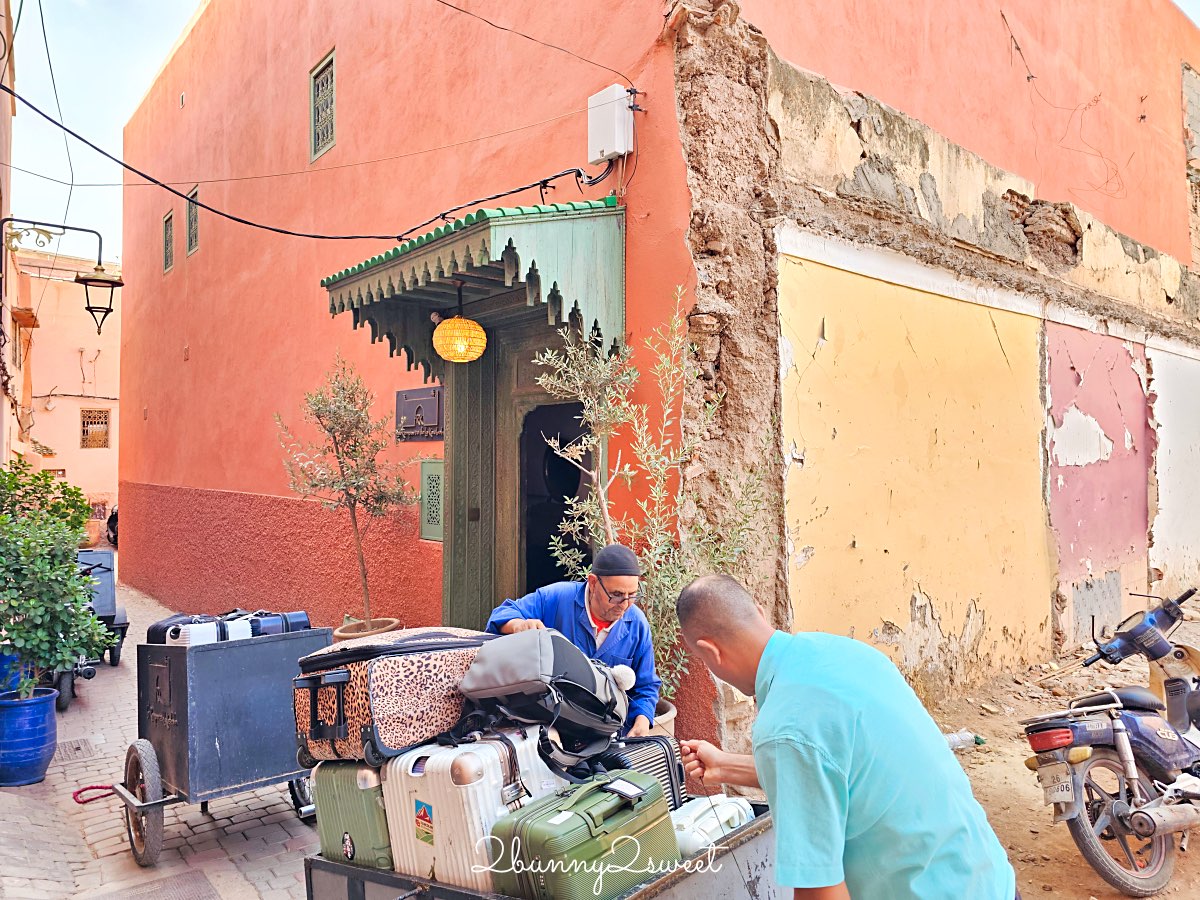 摩洛哥住宿【Riad Les Remparts de La Kasbah】馬拉喀什老城區絕美花園傳統庭院旅館 @兔兒毛毛姊妹花
