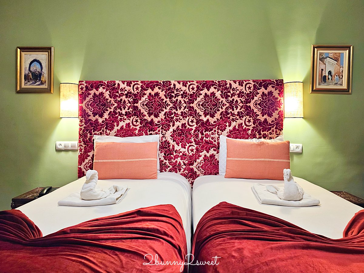摩洛哥住宿【Riad Les Remparts de La Kasbah】馬拉喀什老城區絕美花園傳統庭院旅館 @兔兒毛毛姊妹花