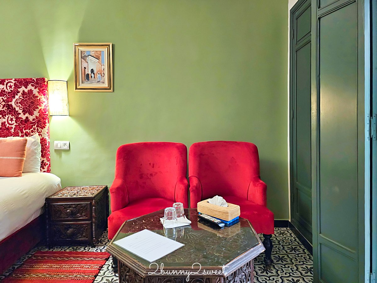 摩洛哥住宿【Riad Les Remparts de La Kasbah】馬拉喀什老城區絕美花園傳統庭院旅館 @兔兒毛毛姊妹花
