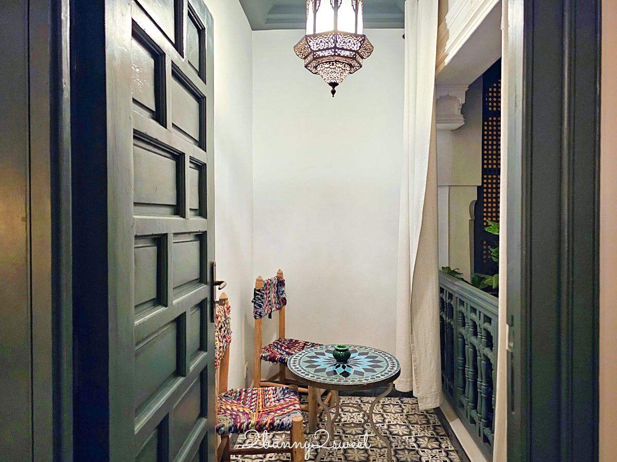 摩洛哥住宿【Riad Les Remparts de La Kasbah】馬拉喀什老城區絕美花園傳統庭院旅館 @兔兒毛毛姊妹花
