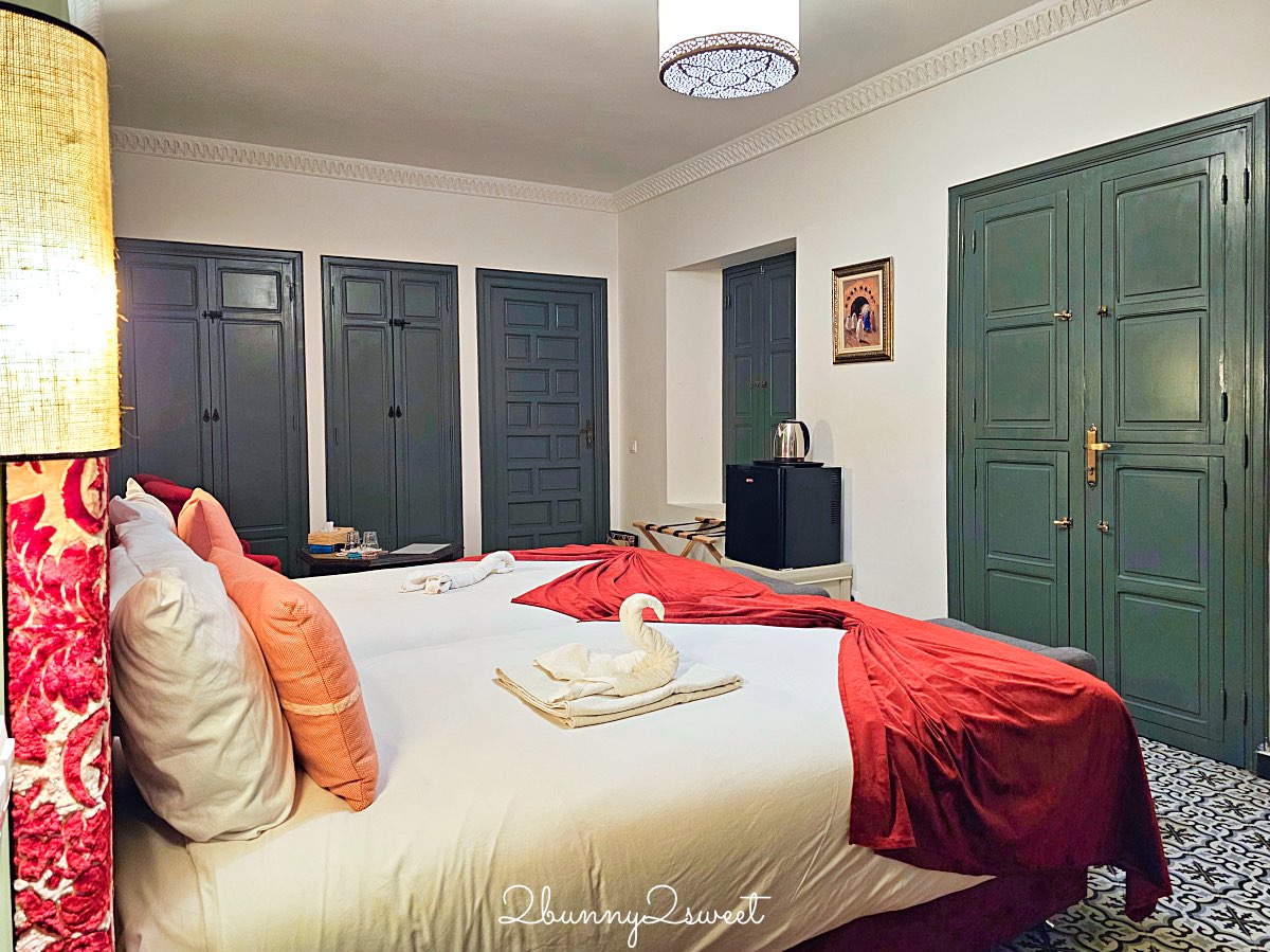 摩洛哥住宿【Riad Les Remparts de La Kasbah】馬拉喀什老城區絕美花園傳統庭院旅館 @兔兒毛毛姊妹花