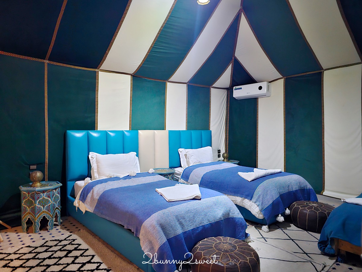 摩洛哥【撒哈拉魔力奢華帳篷營區 Sahara magic Luxury Camp】獨立衛浴、冷暖氣豪華沙漠帳篷開箱 @兔兒毛毛姊妹花