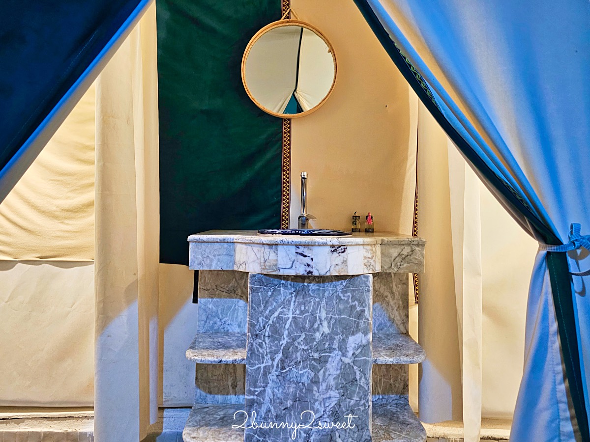 摩洛哥【撒哈拉魔力奢華帳篷營區 Sahara magic Luxury Camp】獨立衛浴、冷暖氣豪華沙漠帳篷開箱 @兔兒毛毛姊妹花