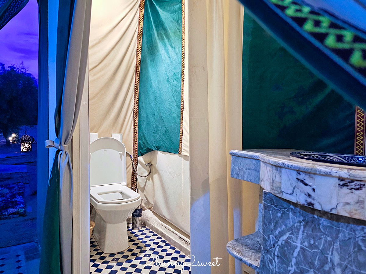 摩洛哥【撒哈拉魔力奢華帳篷營區 Sahara magic Luxury Camp】獨立衛浴、冷暖氣豪華沙漠帳篷開箱 @兔兒毛毛姊妹花