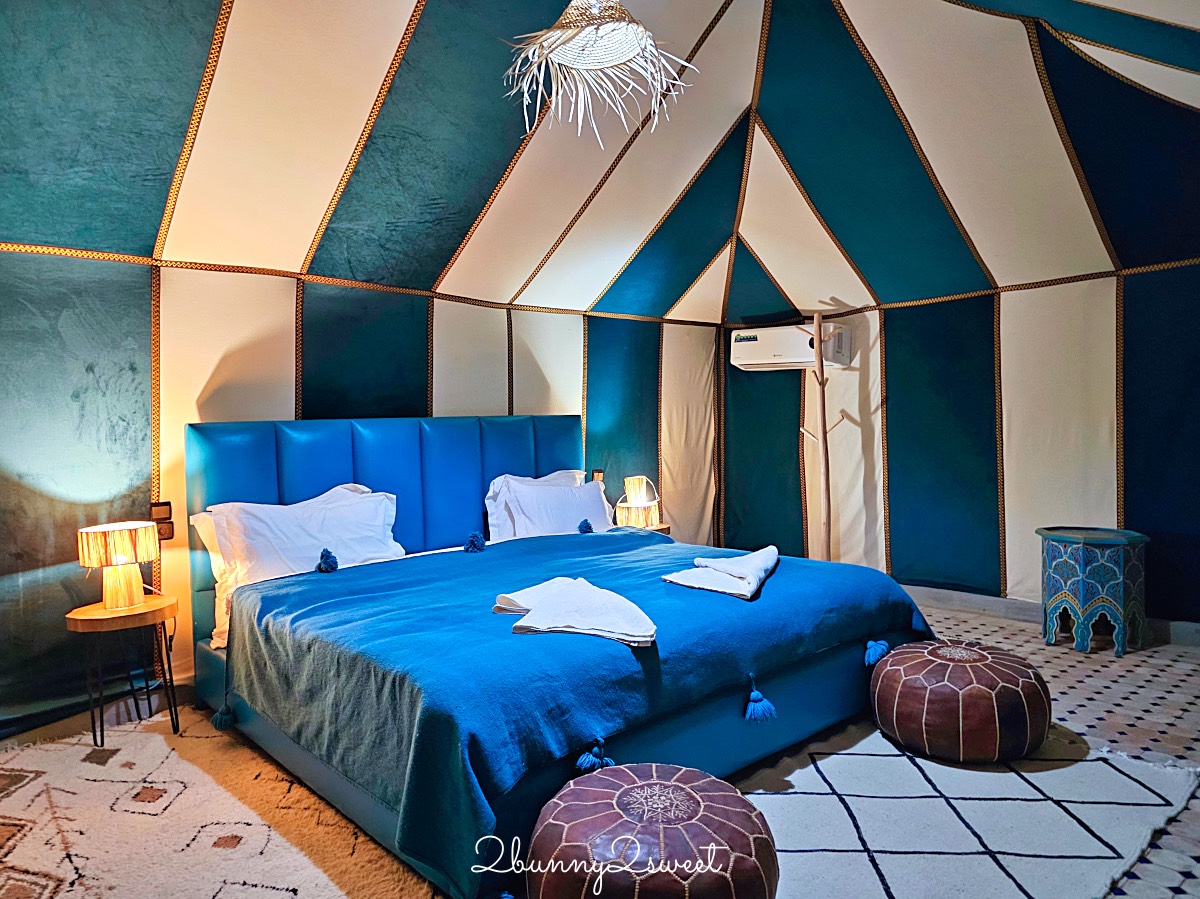 摩洛哥【撒哈拉魔力奢華帳篷營區 Sahara magic Luxury Camp】獨立衛浴、冷暖氣豪華沙漠帳篷開箱 @兔兒毛毛姊妹花