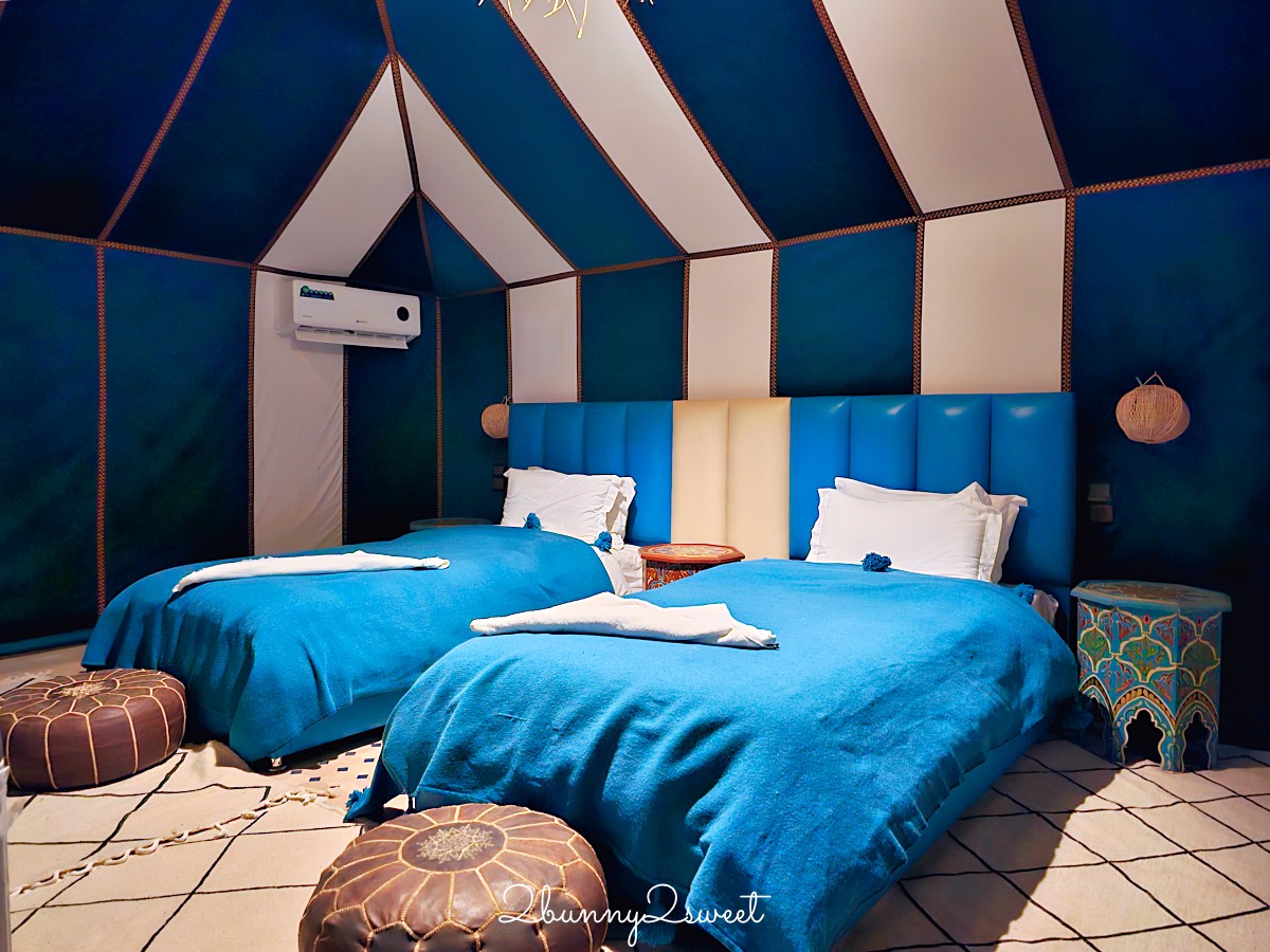 摩洛哥【撒哈拉魔力奢華帳篷營區 Sahara magic Luxury Camp】獨立衛浴、冷暖氣豪華沙漠帳篷開箱 @兔兒毛毛姊妹花