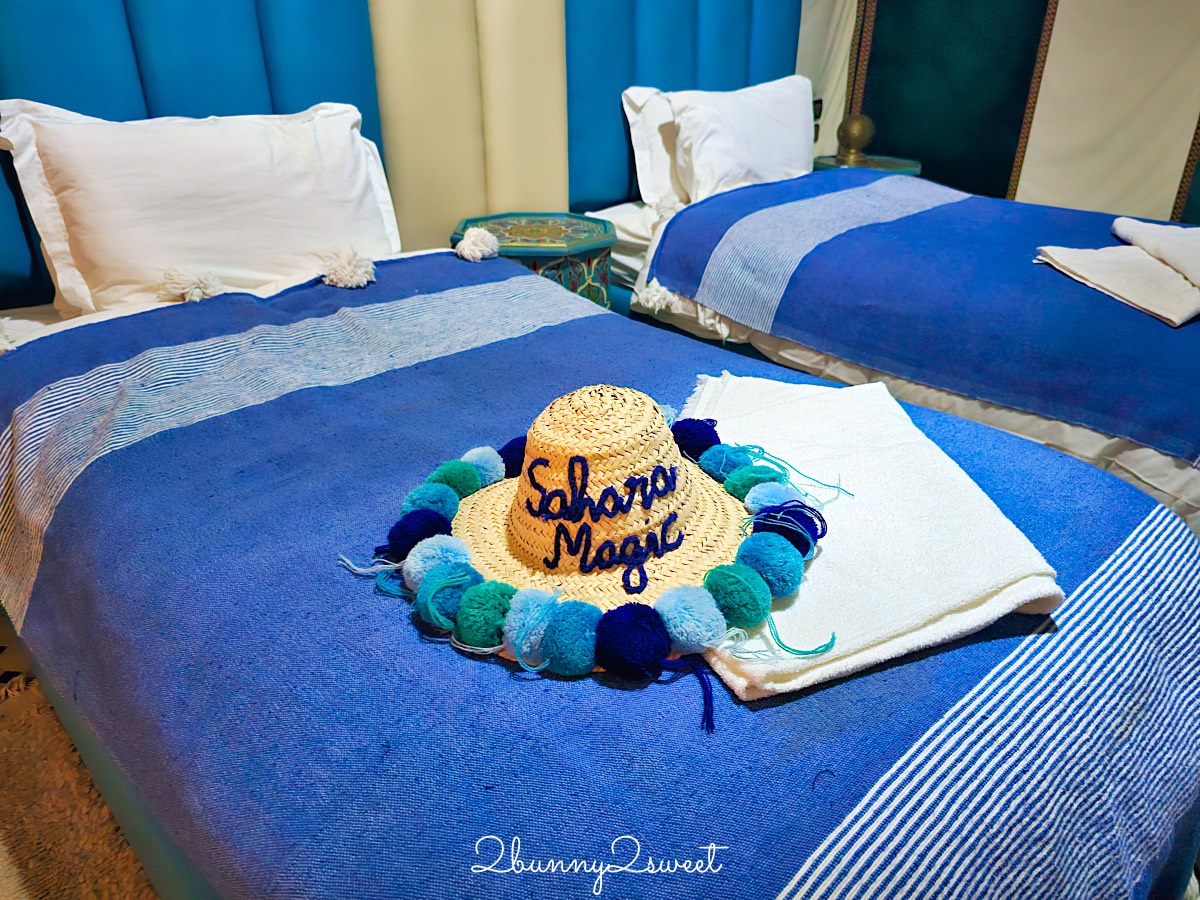 摩洛哥【撒哈拉魔力奢華帳篷營區 Sahara magic Luxury Camp】獨立衛浴、冷暖氣豪華沙漠帳篷開箱 @兔兒毛毛姊妹花