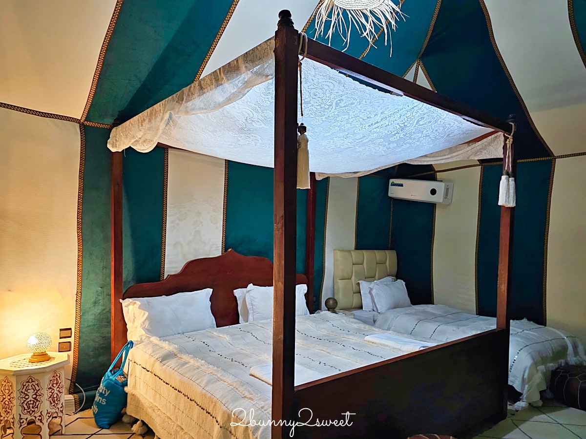 摩洛哥【撒哈拉魔力奢華帳篷營區 Sahara magic Luxury Camp】獨立衛浴、冷暖氣豪華沙漠帳篷開箱 @兔兒毛毛姊妹花