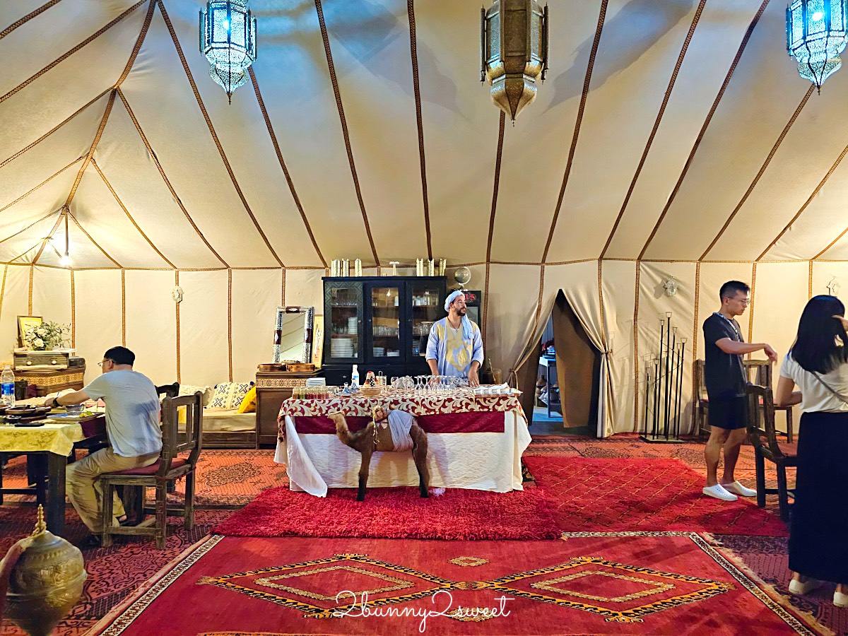 摩洛哥【撒哈拉魔力奢華帳篷營區 Sahara magic Luxury Camp】獨立衛浴、冷暖氣豪華沙漠帳篷開箱 @兔兒毛毛姊妹花