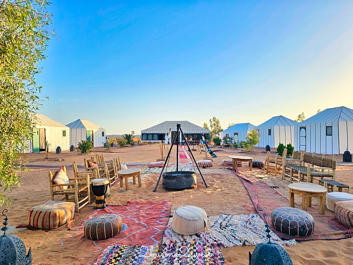 摩洛哥【撒哈拉魔力奢華帳篷營區 Sahara magic Luxury Camp】獨立衛浴、冷暖氣豪華沙漠帳篷開箱 @兔兒毛毛姊妹花