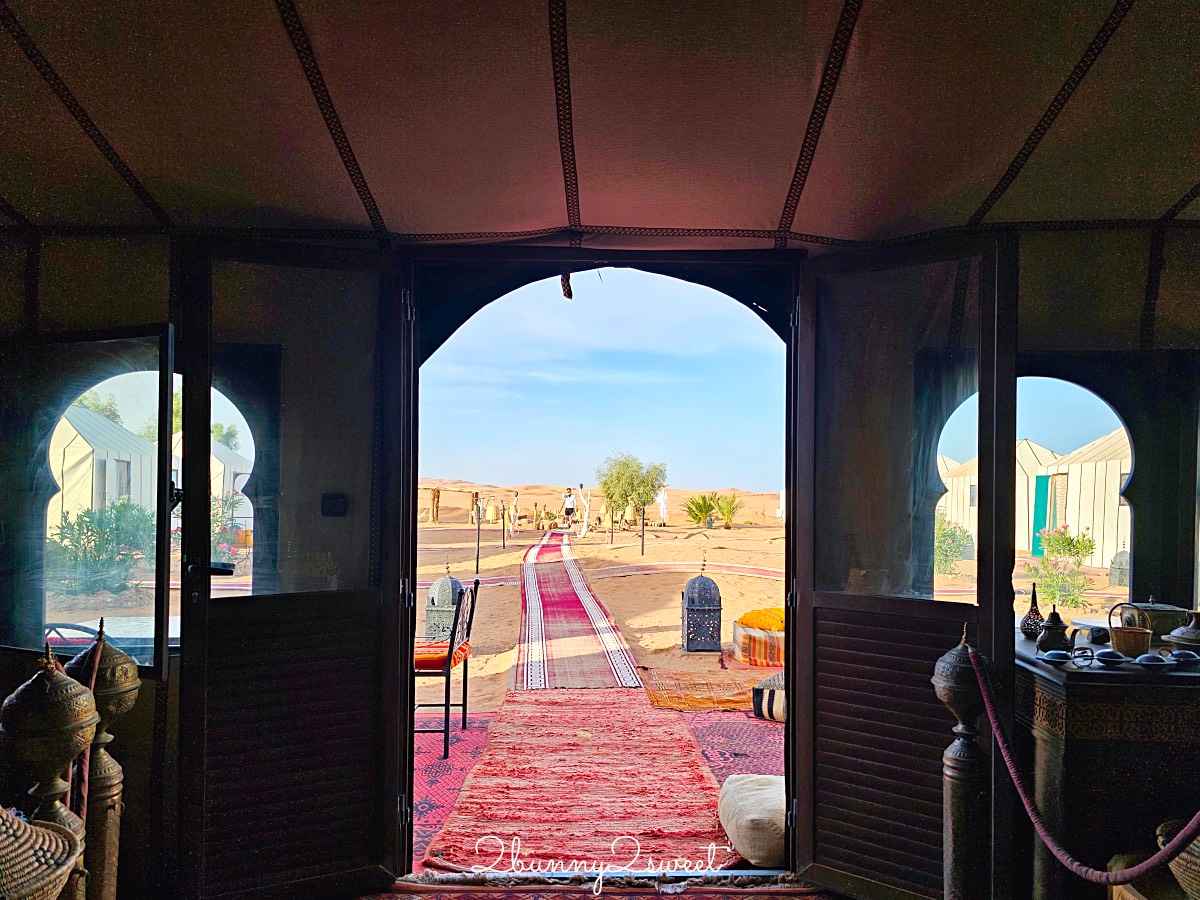 摩洛哥【撒哈拉魔力奢華帳篷營區 Sahara magic Luxury Camp】獨立衛浴、冷暖氣豪華沙漠帳篷開箱 @兔兒毛毛姊妹花