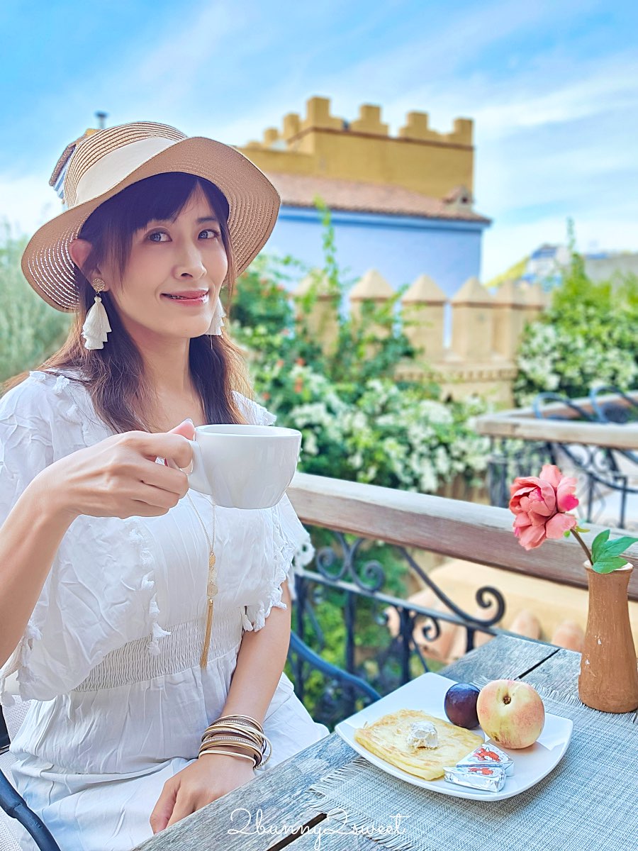 摩洛哥住宿【Dar Echchaouen Maison d’h&ocirc;tes & Riad】舍夫沙萬藍色山城裡最美泳池飯店 @兔兒毛毛姊妹花
