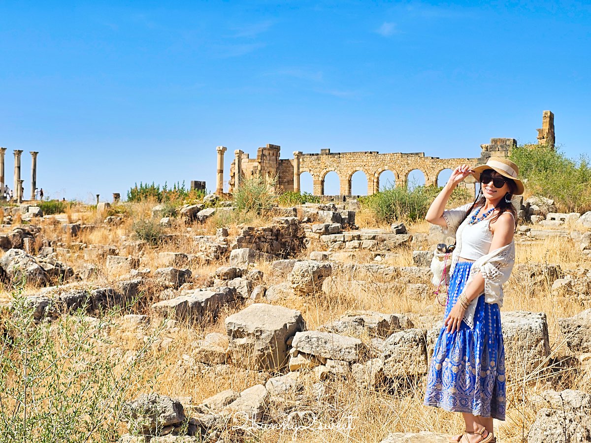 摩洛哥【瓦魯比利斯 Volubilis】千年古城奇蹟！世界遺產羅馬古城遺跡全攻略 @兔兒毛毛姊妹花